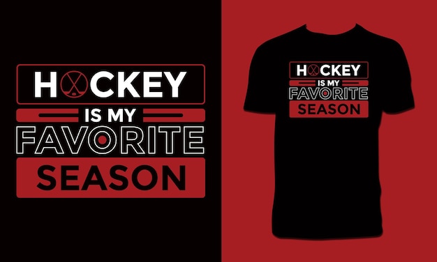 Creative Hockey Vector Tee Design