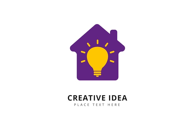 Creative home idea logo designs template