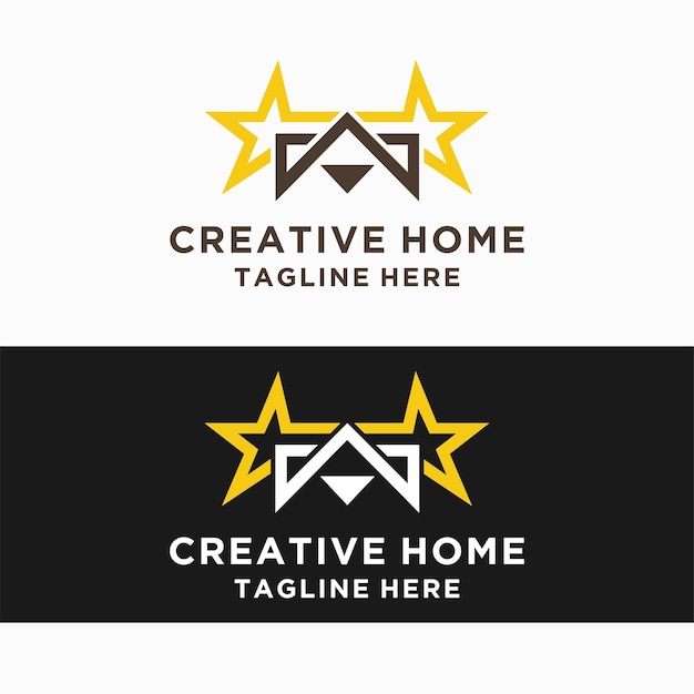 Creative home logo design icon template