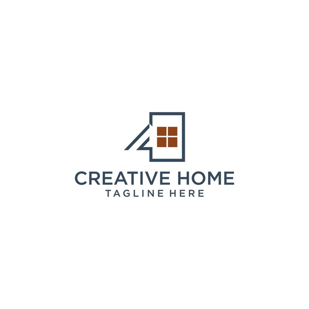 Creative home logo icon design