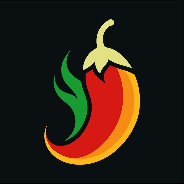 Vector creative hot chili logo design concept vector art and illustration