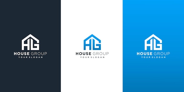 Creative house group logo design