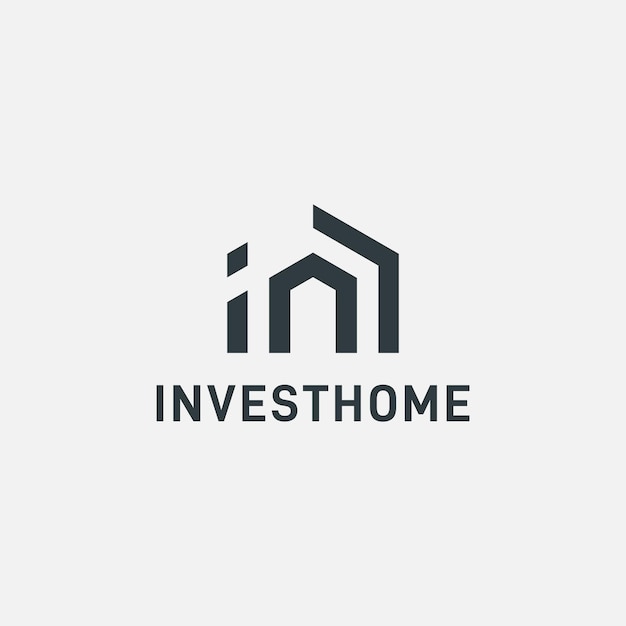 Creative house investment logo design