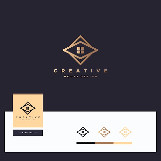 Creative house logotype