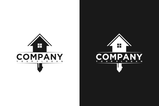 Creative house rental logo with key concept logo reference for your business