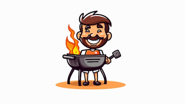 Creative and Humorous Grilled Company Logo Design