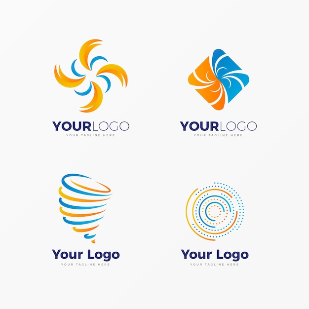 Creative hurricane logo template