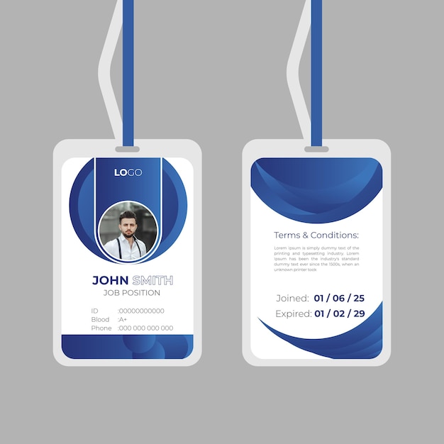 Creative ID Card Design template