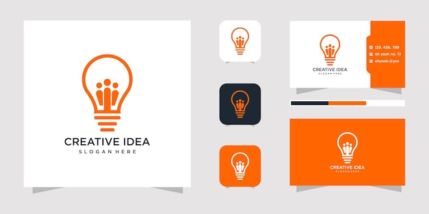 Creative idea logo design and business card.