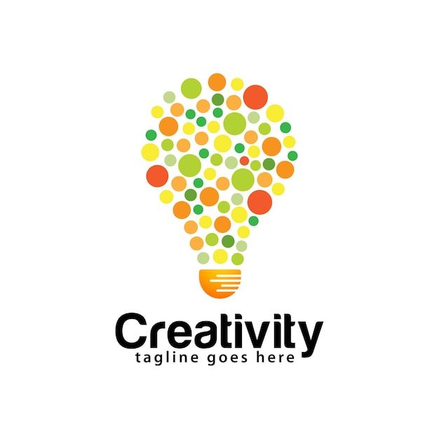 Creative idea logo design template