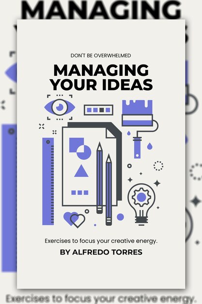 Vector creative ideas book cover template