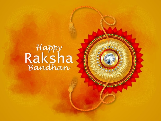 Creative illustration of happy raksha bandhan indian festival background