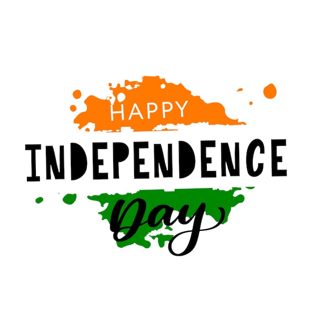 Creative Indian National Flag colour background with Ashoka Wheel Elegant Poster Banner or Flyer design for 15th August Happy Independence Day celebration