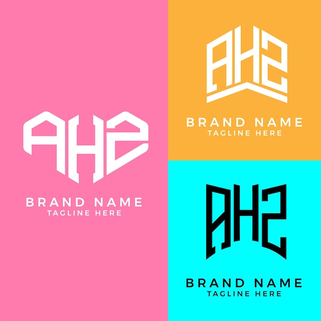 Creative initial letters AAA bundle logo designs .