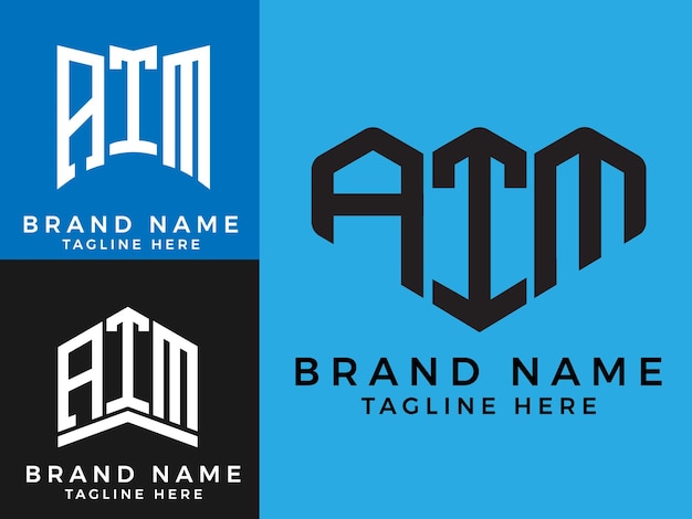 Creative initial letters AAA bundle logo designs .