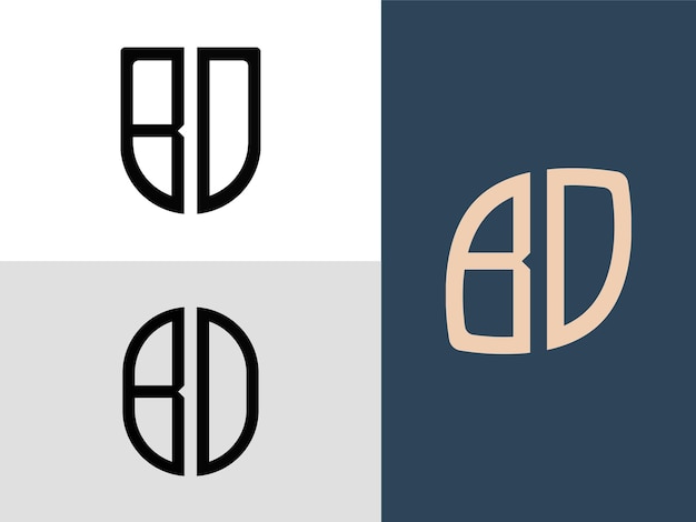 Creative Initial Letters BD Logo Designs Bundle