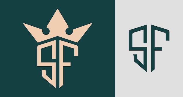 Creative Initial Letters SF Logo Designs