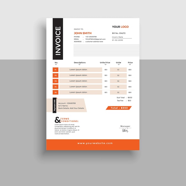 Creative Invoice Template