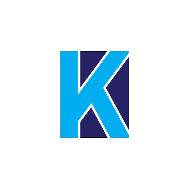 Creative K letter logo design