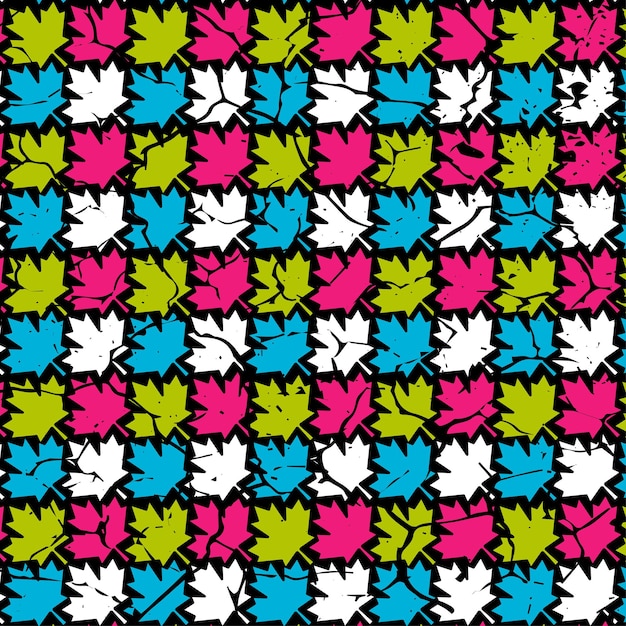 creative leaf pattern design template