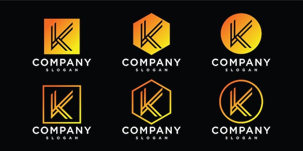 creative letter k logo design