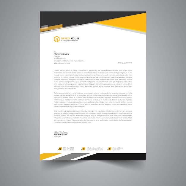 Creative Letterhead Design Template