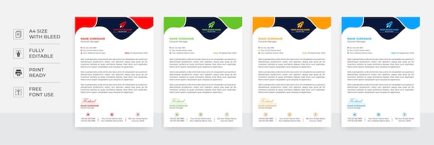 Creative letterhead template