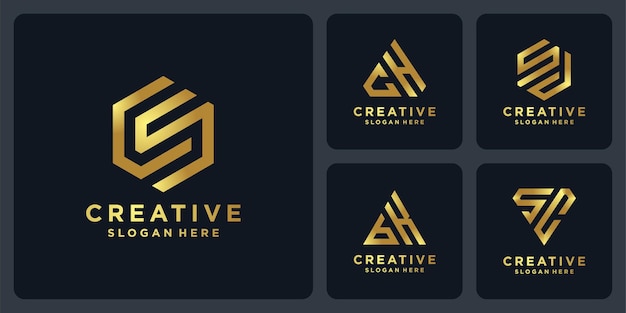 Creative logo collection with premium color.