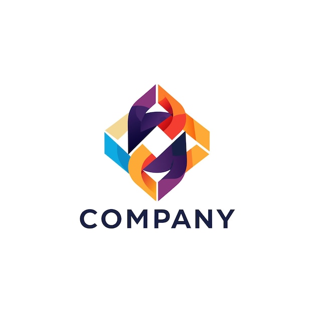 Creative Logo Design for Technology Company vector illustration