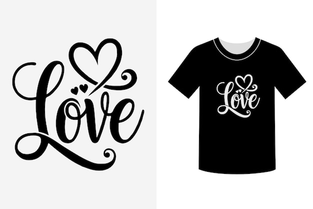 Creative Love Typography TShirts Express Your Affection