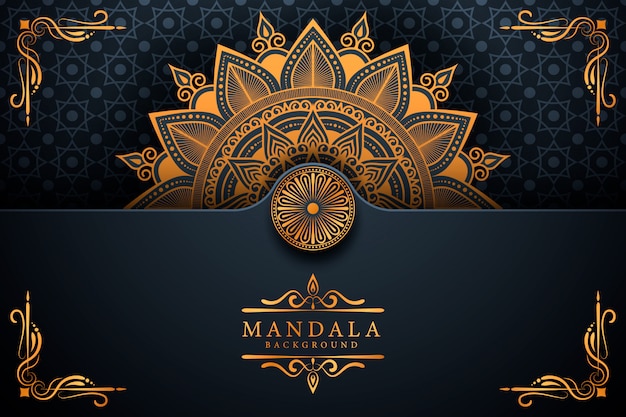 Creative luxury arabesque mandala background