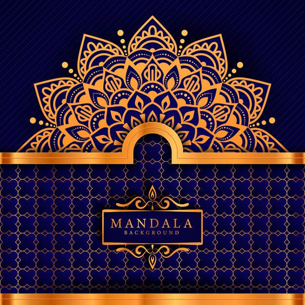 Creative luxury arabesque mandala background