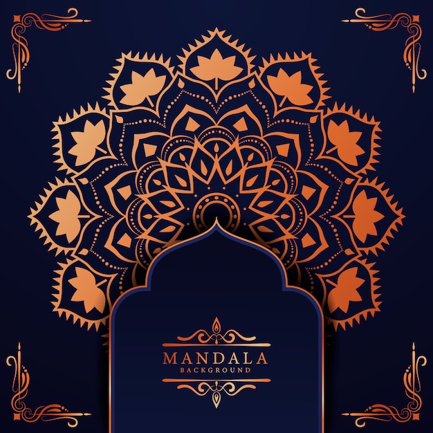 Vector creative luxury arabesque mandala background