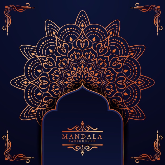 Vector creative luxury arabesque mandala background