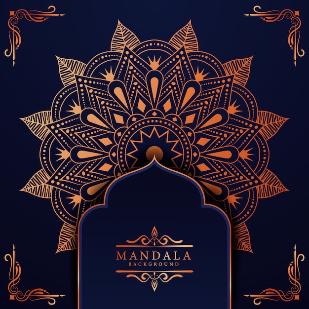 Vector creative luxury arabesque mandala background