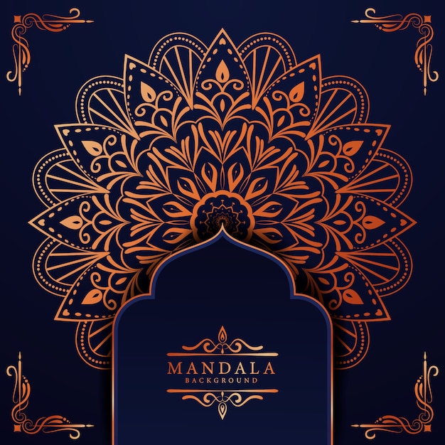 Vector creative luxury arabesque mandala background