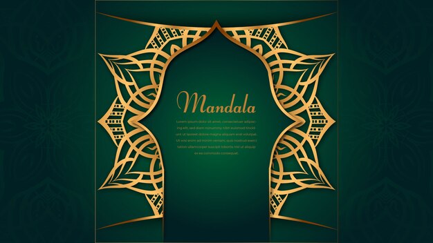 Creative Luxury Arabesque Style Mandala