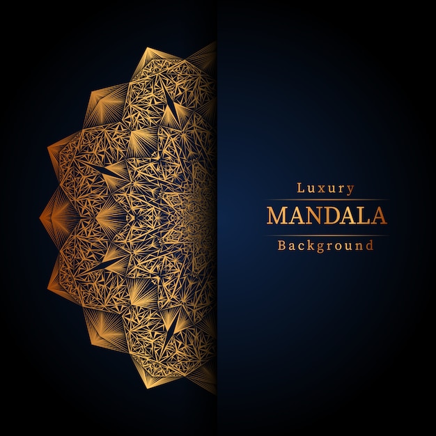 Creative Luxury mandala background with golden