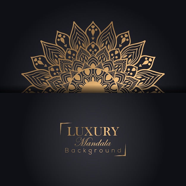 Creative luxury ornamental mandala design background vector template