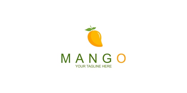 Creative mango logo design with unique concept premium vector