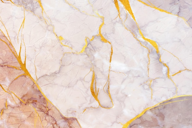 Creative marble background with golden details