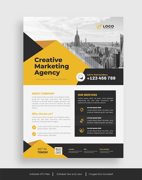 Creative marketing agency flyer Template