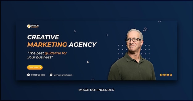 Creative marketing agency and modern creative web banner template