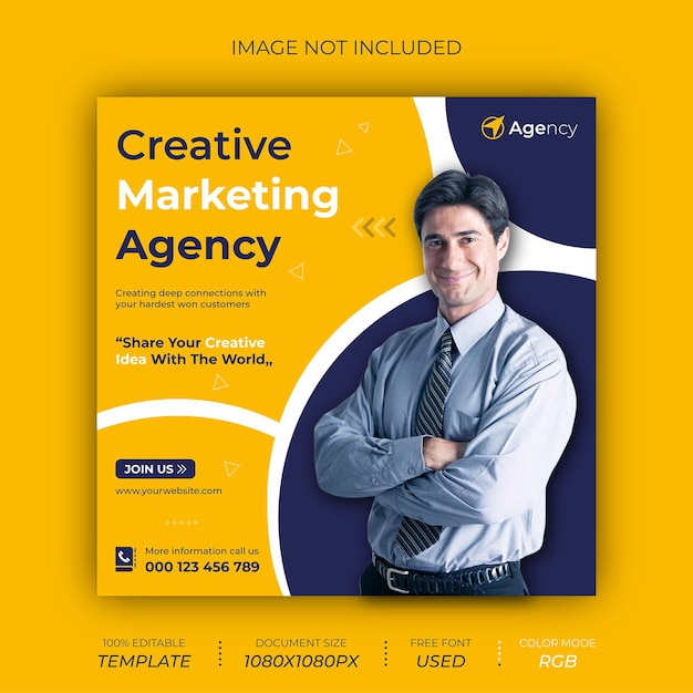 Creative Marketing Agency Post Banner Design