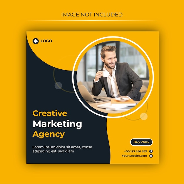 Creative Marketing Agency Social Media Post Design