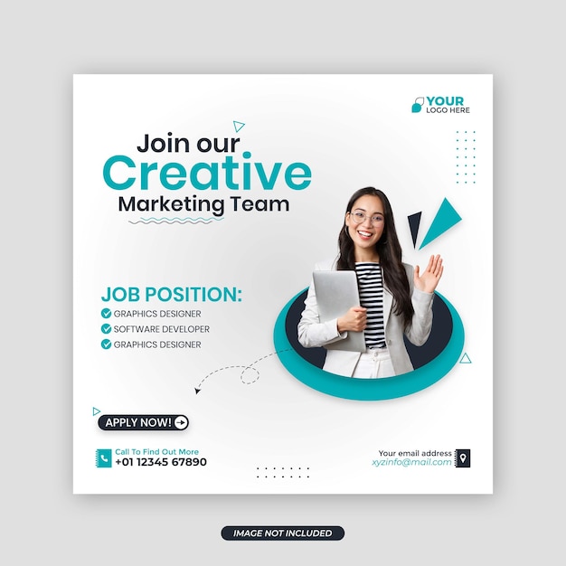 Creative Marketing agency social media post template