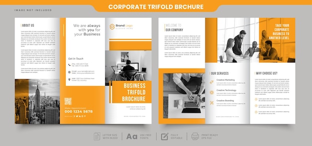 Creative Marketing Trifold Brochure Design Template