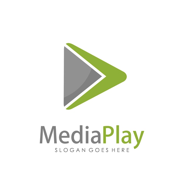 Creative media television logo design template