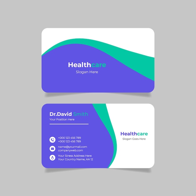 Creative medical business card template