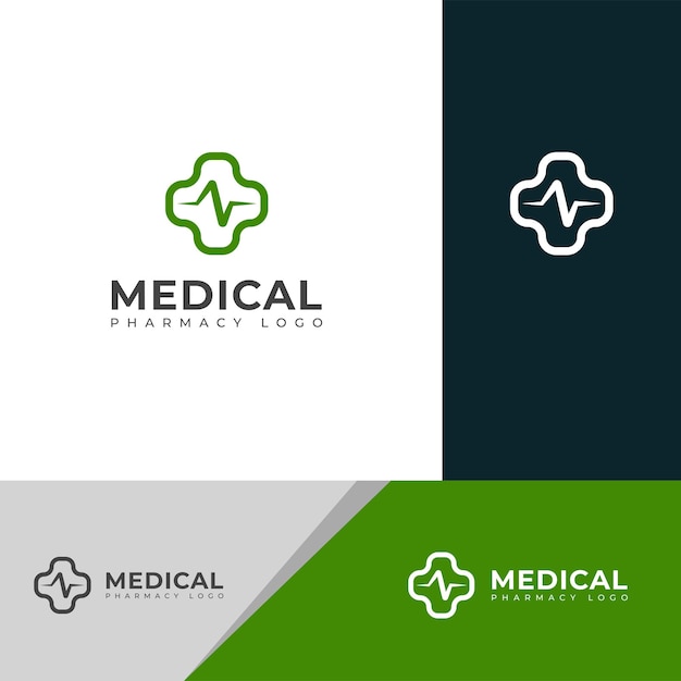 Creative Medical pharmacy logo design vector template